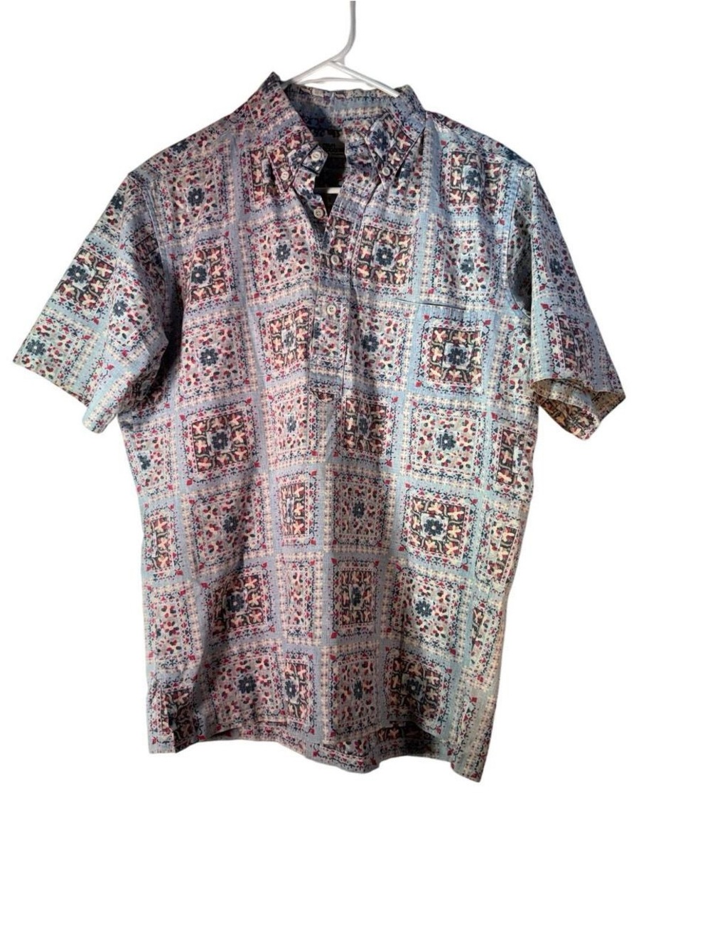 Vintage reyn spooner Short Sleeve Button-Down Shirt in Light Blue